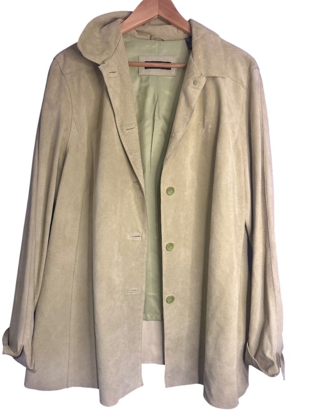 Valerie by Valerie Stevens Women’s 1X Genuine Leather Suede Jacket Old Money